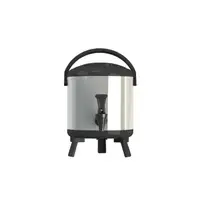 在飛比找特力屋線上購物優惠-[特價]【渥思】日式不鏽鋼保溫保冷茶桶-5公升-質感黑 [台