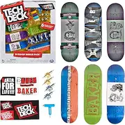 Tech Deck, Sk8shop Fingerboard Bonus Pack, Collectible and Customizable Mini Skateboards (Styles May Vary)