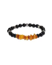 Jean Claude deLL arte Silver Gemstone Stretch Bracelet