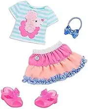 Glitter Girls Dolls by Battat – Poodle Cuddles Fashion Outfit with Hair Bow – 14-inch Doll Clothes and Accessories for Kids Ages 3 and Up – Children’s Toys, Brown/a (GG50134Z)