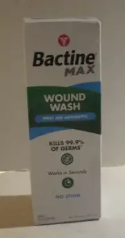 Bactine Max First Aid Antiseptic Wound Wash, 8 Ounces, New In Box