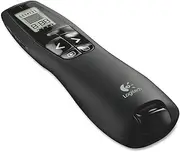 Logitech R800 Laser Presentation Remote with LCD Display for Time Tracking Black