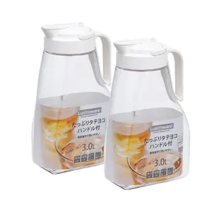 【Lustroware】日本岩崎按壓式耐熱冷水壺3L 2件組