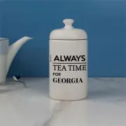Tea Time Personalised Storage Jar