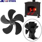 Replacement Fire Heat Log Burner Fireplace Fan Wood Stove Fan for Heat Powered