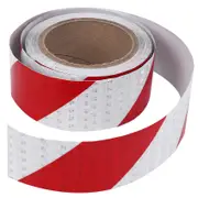 10m x 5cm Safety Warning Tape Reflective Tape Self adhesive Tape Reflective Strip Reflective Sticke Red White