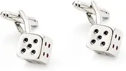 [Longcreek] Cufflinks Dice Cufflinks Play Cube Cufflinks Lucky Cube Tuxedo Shirt Cufflinks French Cufflinks Vintage Punk Rock Cufflinks No, No, No, No, NO, No, No