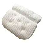 Bath Pillow 4D Air Mesh Bathtub for Head Neck Rest Support Suction Tub Cushi