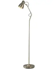 [Lexi Lighting] Nord Metal Floor Lamp in Antique Brass