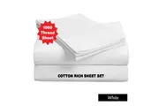 Accessorize 1000TC Cotton Rich Sheet Set White King