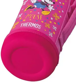 日本【THERMOS】2WAY水壺 保溫壺 保冷壺 兒童用 600ml 粉色米奇