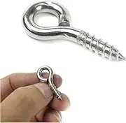 Wood Screws 10PCS 35mm Eye Screw Bolt Hook Stainless Steel Screw Eye DIY Rope Accessories Wood Screws Jewellery Accessories 4x70 Wood Screw