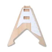 DIY Electric Guitar Body Mahogany Wood Replacement Set in Heel with Pickguard