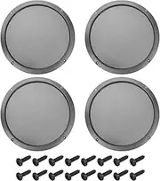 uxcell 4 Pcs 10inch Black Speaker Grill Mesh Metal Woofer Guard Protector Dust Cover Iron Gray Decorative Circle ABS Frame with Screws for Home Audio Car Speaker Replacement