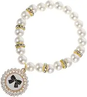 YARNOW Luxury Pet Pearl Necklace Fashionable Dog Cat Collar Practical Puppy Jewelry Comfortable Abs
