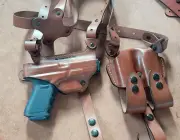 Left Hand Armadillo Horizontal Shoulder Miami Vice Holster for Glock 42/43