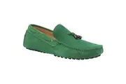 Mens Zasel Hulk Suede Casual Slip On Boat Deck Loafers Casual Green Shoes
