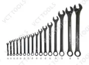 VCT Black Oxide Raised Panel Combo Wrench Sets 16pc Set Metric