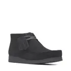 New Men Clarks Wallabee Evo Black Suede Leather Rubber Bottom Comfortable Shoes