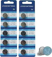 CR1632 Battery 3 Volt Lithium Coin Cell 1632 Batteries 10 Pack in Original Packaging for Watch, Car Key, Calculator, Electronic Scale, Toy