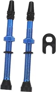 ELAYARD 1pair Tubeless Bike Tire Valves Stems French Valve Leak-Resistant Design Easy Installation Includes Tools Caps