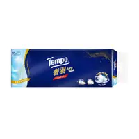 在飛比找家樂福線上購物網優惠-[箱購]Tempo奢羽三層抽取式衛生紙80PC抽10包 x 