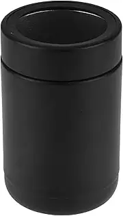 Tahoe Trails Stainless Steel 12oz Vacuum Insulated Can and Bottle Cooler| Double Wall Can Cooler for Cans and Bottles | Copper Plated Can Chiller and Metal Cooler | Black