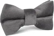[OTAA] Grey Velvet Kids Bow Tie Grey Grey Velvet Kids Bow Tie