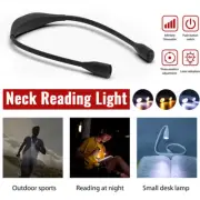 LED Neck Reading Light Handsfree Flexible Book Lamp USB Rechargeable Flexible