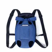 ANYWAGS Pet Carrier XL Denim Blue Denim Backpack for Outdoor Travel With Front Pocket for XL Size Pets