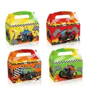 12PC Monster Truck Loot Bag Box Birthday Party Lolly Bag Favour Candy Bag