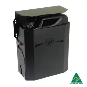 VONNIES 20L FRONT FOLDING WATER FUEL JERRY CAN HOLDER MOUNT P/COATED BLACK