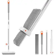 Sponge Mop with Replacement Sponge Head Hands Free Self Wringing Mop for Home◇