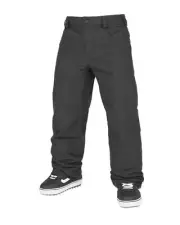 Volcom 5-Pocket Men's Snow Pants, Black, Medium