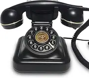 32GB Audio Guest Book Wedding Phone, Record Customized Audio Messages with GuestBook, Record Guest Voice Messages, Retro Guest Book, for a Variety of Memorable Party Occasions (Black)