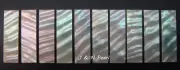 Green Abalone Rippled Flamed Selected Inlay Blanks 31x9x1mm,Cello Bow Slide,2pcs