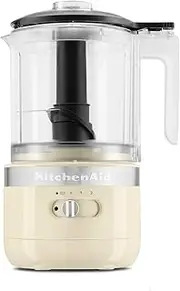 KitchenAid Cordless 5 Cup Food Chopper - Almond Cream (5KFCB519AAC)
