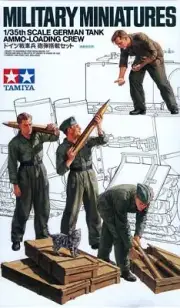 GERMAN TANK CREW AMMO LOADING (SET OF 8 FIGURES, WEHRMACHT MKGS)#188 1/35 TAMIYA