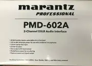 Marantz - PMD-602A - 2-channel DSLR Audio Interface - Black