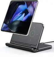 SwanScout Wireless Charger for Samsung Z Fold 6, Foldable Charging Station for Pixel 9 Pro Fold/Galaxy Z Fold 5/4/3/2/1, Wireless Charger Station for Samsung Z Fold Series (No Adapter)