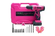 Monika 12V Pink Lithium Cordless Drill