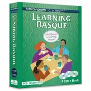 Learning Basque (4 CDs/Book) by Audio Forum - *NEW in BOX*