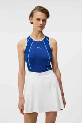 J. Lindeberg MIRIAM Sleeveless Ladies Sm or Md Top AWJT10055 O328 Blue NEW