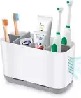 Toothbrush Holders for Bathrooms Organiser Countertop with Adjustable Dividers L