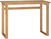 Solid Teak Wood Table, Computer Desk for Home Office Work use, 100x45x75 cm, Sturdy Desk - Adjustable Standing Desks