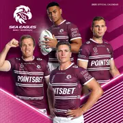 2025 NRL Manly Sea Eagles Wall Calendar