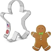 Happy Gingerbread Man Cookie Cutter, Large 5.25" by Ann Clark Cookie Cutters