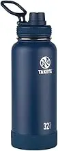 TAKEYA 51024 Australia Actives Vacuum-Insulated Stainless-Steel Water Bottle, 950ml, Midnight Vacuum Insulated Double Walled Water Bottle, 32 oz