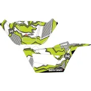 Attack Graphics QUAKE Complete UTV Graphics Kit White/Green For Textron WILDCAT