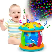 Baby Toys 12 to 36 Months Babies Ocean Rotating Projector Colors Lights Music...
